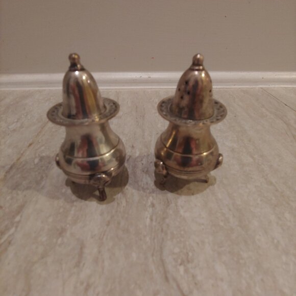 Vintage International Silver Co Tableware Salt And Pepper Shaker Set Of 2 - Picture 1 of 6